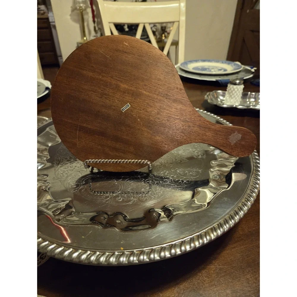 Vintage Teak Cheese Board With Beautiful Spanish Tile